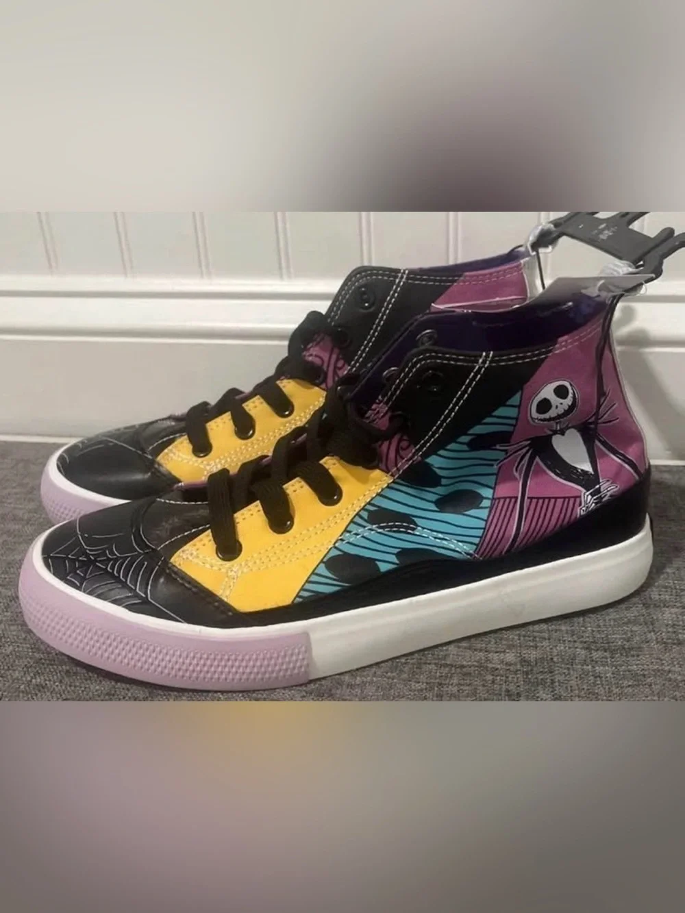 The Nightmare Before Christmas High Top Sneakers Shoes Womens Size 9 Brand New